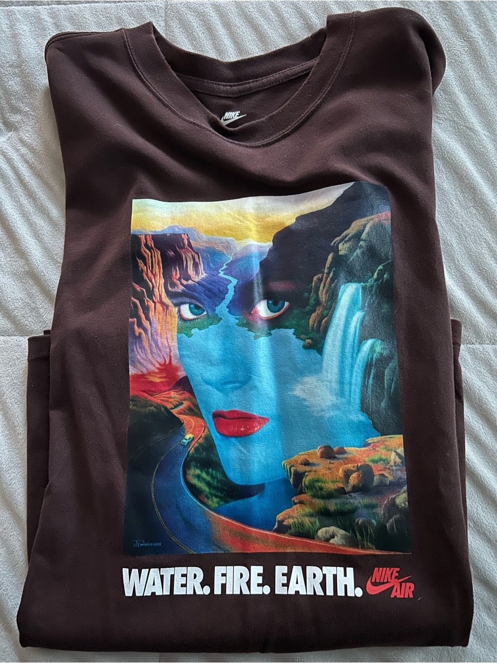 "Water. Fire. Earth." Nike Teeshirt